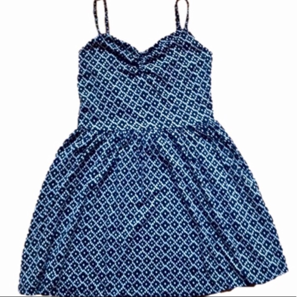 Ann Taylor LOFT Black Diamond Pattern Dress Small